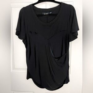 MAEVE by Anthropologie Women’s Black Tee Top Size L